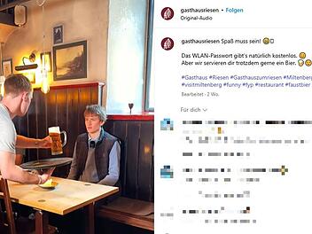 Miltenberger Gasthaus zum Riesen sorgt mit WLAN-Video für Lacher