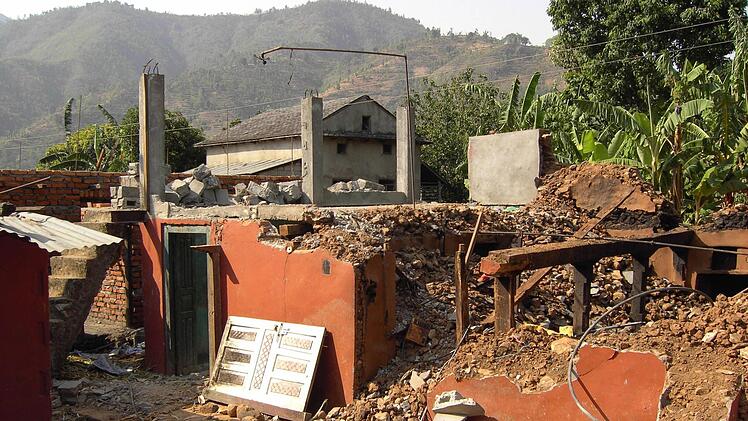 Nepal nach den Erdbeben  Foto: Nepalhilfe Kulmbach