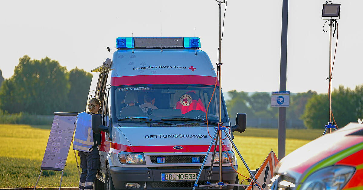 Renningen: Infant missing - | Police search with dogs and helicopter