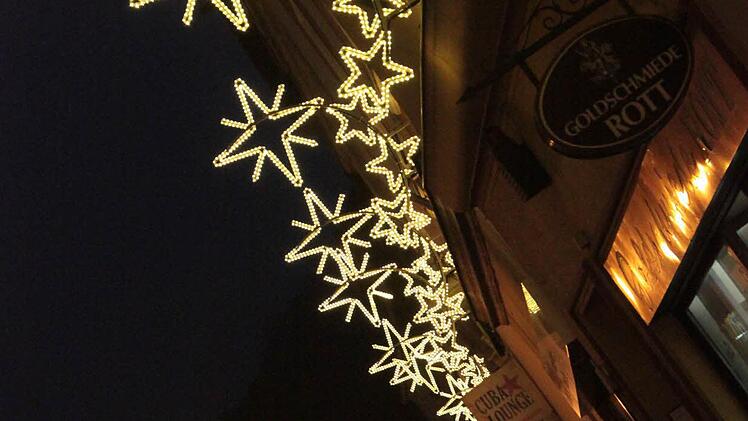 Weihnachtlicher Lichterglanz in Kulmbach Foto: Jürgen Gärtner