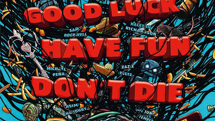 "Good Luck, Have Fun, Don't Die" ist ein absurdes Science-Fiction-Abenteuer, in dem Sam Rockwell als Zeitreisender die Welt retten m&ouml;chte.