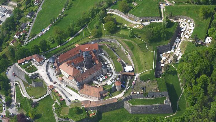 Blick auf die 21 Hektar große Anlage der Festung Rosenberg. Foto: Archiv/Aeroclub