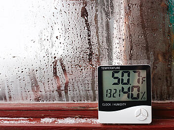 Hygrometer, Heizen, Luftfeuchtigkeit, Raumklima