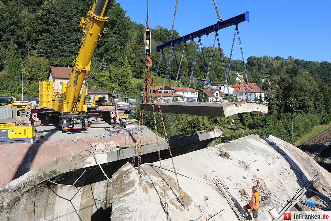 Br&uuml;ckenabriss in Kronach