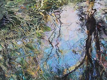 Unser Bild zeigt das Werk "Green Gold And Blue" von Werner Tögel aus Westheim.