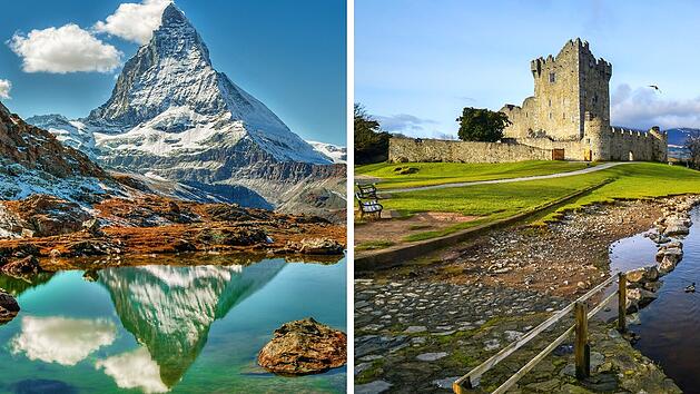 Neues Attraktionen-Ranking: In der Schweiz und in Irland gibt es die schönsten Sehenswürdigkeiten