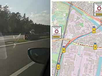 A73 bei N&uuml;rnberg: Wichtiger Knotenpunkt wegen Hafenbr&uuml;ckenbau gesperrt - Infos und Umleitung
