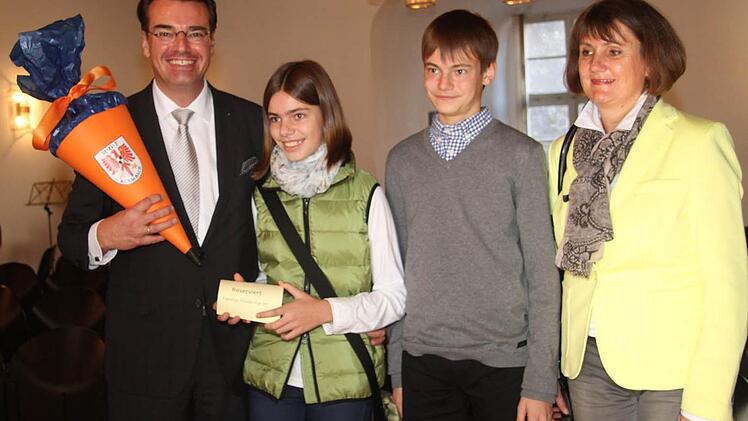 Der neue Rektor mit Familie.