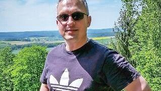 "Hinterindien"-Macher Heiko Hartmann am Veitenstein in den Haßbergen
