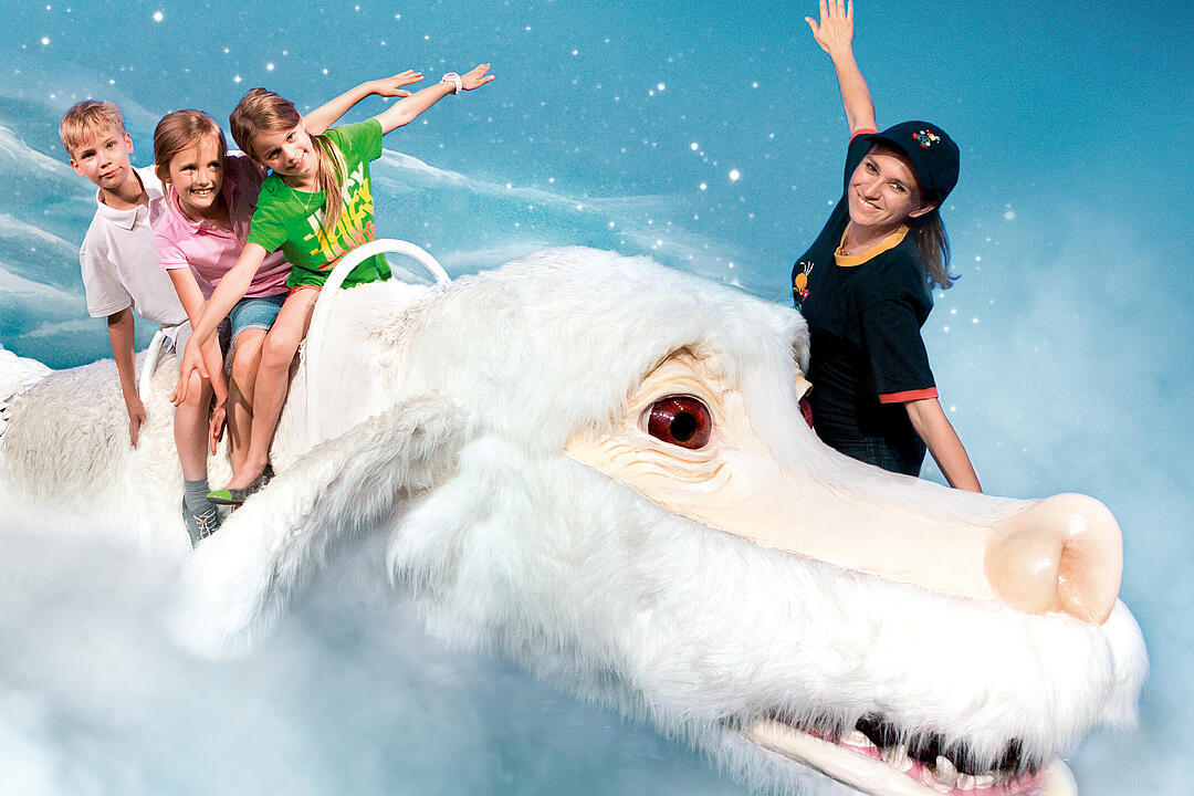 Bavaria Filmstadt - Fuchur mit Tourguide und Kids