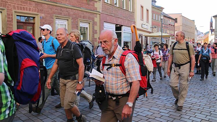 Ankunft der Wallfahrer