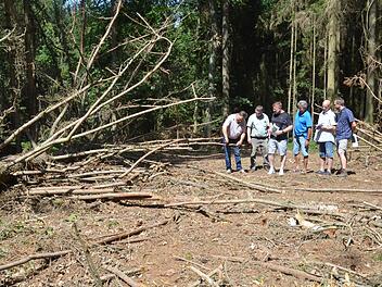 D&uuml;rresch&auml;den am Bausenberg - schon 2019 ein Problem.