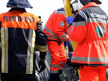 Pressig: Autofahrerin weicht Tier aus - Feuerwehr rettet sie nach Unfall