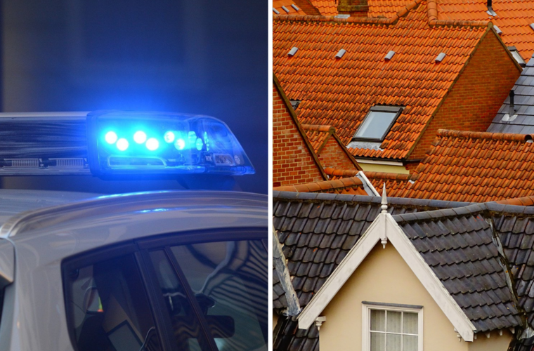 Bamberg: Mann auf Dach versteckt sich unter Badezimmer - wird mit Wasser beschüttet