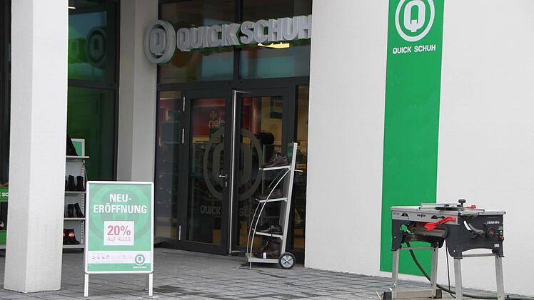 Die Filiale von Quickschuh hat schon vor zwei Wochen geöffnet.