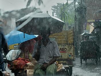 Unwetter in Indien