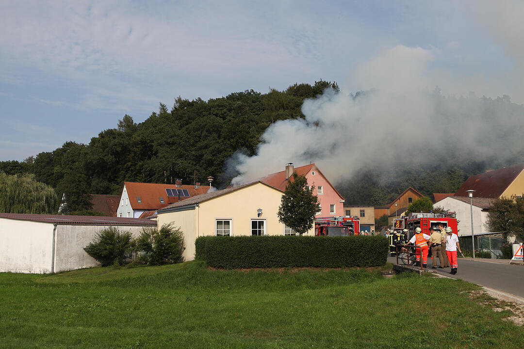 Herpersdorf bei Ansbach: Scheune abgebrannt