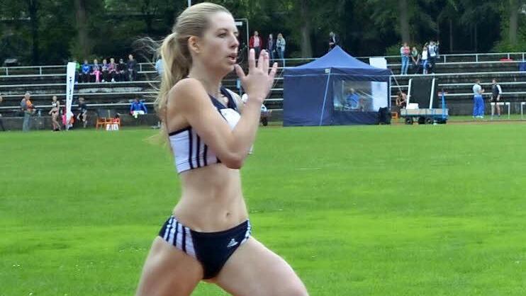 Paula Benker vom ATS Kulmbach sprintete über 400 Meter auf Platz 8.  Foto: privat