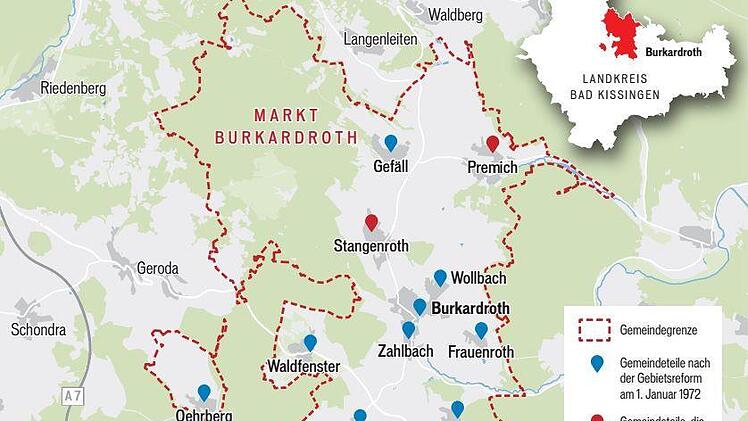 Der Markt Burkardroth feiert heuer sein 50-jähriges Bestehen.