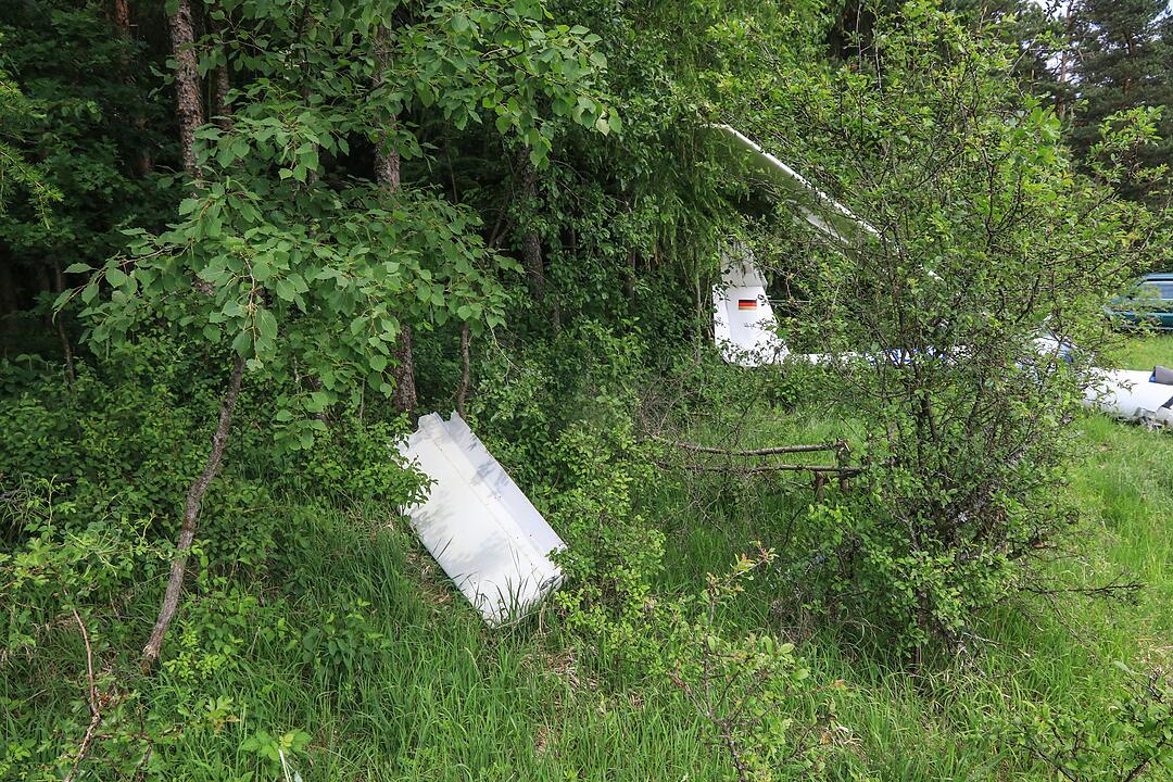 Segelflugzeug in der Fränkischen Schweiz abgestürzt