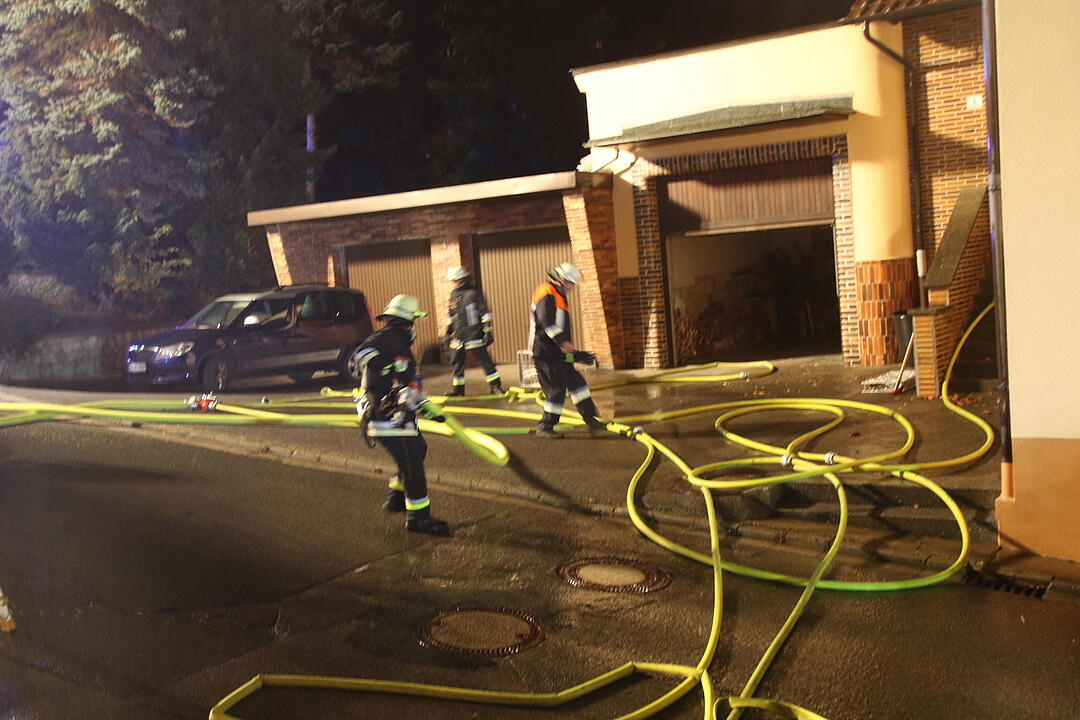 Dachstuhlbrand in Grub am Forst