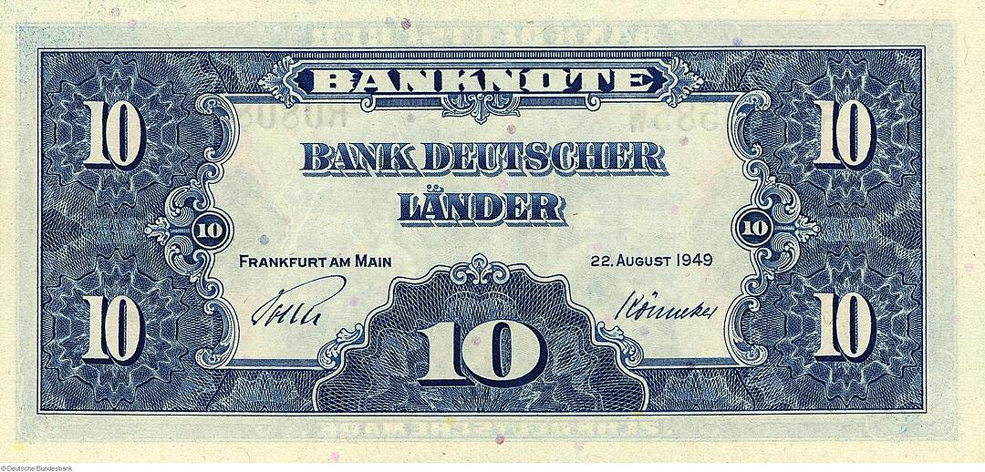 Deutsche Mark - Banknoten im Jahr 1948