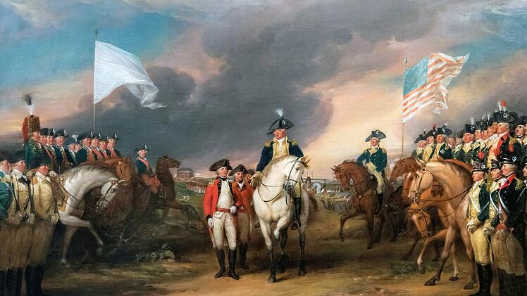In der Schlacht von Princeton (03. Januar 1777) k&auml;mpften amerikanischen Truppen unter George Washington mit Erfolg gegen britische und hessische Truppen.