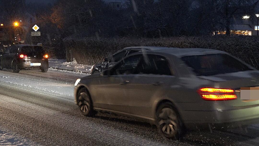 Schneechaos in Teilen von Mittelfranken