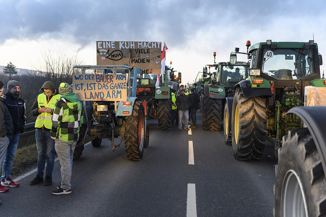 Bauerndemo... auf dem Weg nach N&uuml;rnberg