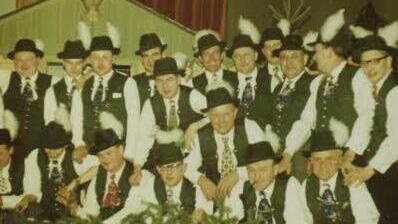Die Stadtkapelle 1964 beim Bockbierfest. Foto: Archiv Stadtkapelle