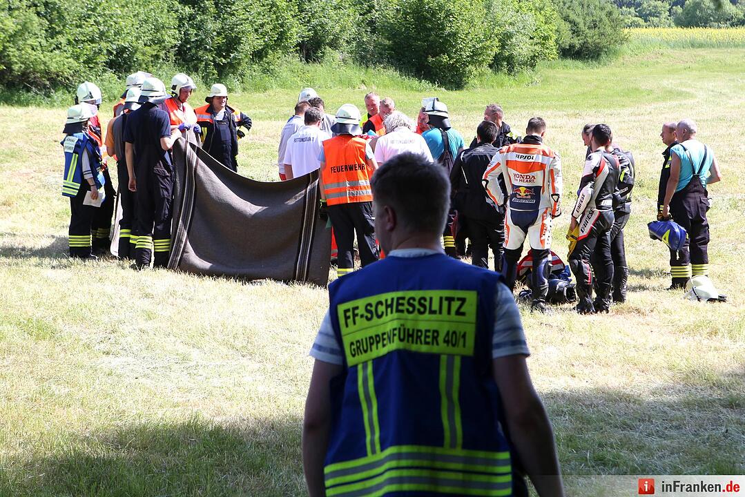 Unfall am Würgauer Berg: Motorradfahrer schwer verletzt
