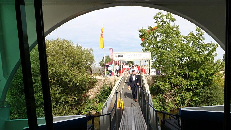 Die neue Schiffsanlegestelle in Forchheim geht in Betrieb. Josef Hofbauer