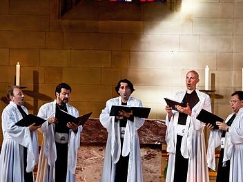 Das "Angelicus Ensemble" beeindruckte bei seinem Gastspiel in St. Augustin in Coburg. Foto: Jochen Berger