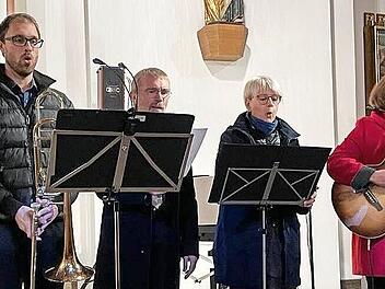 Das Gesangsquartett (von links) Thomas Hümpfner, Ralf Werner, Karin Mauröder und Christine Huppmann.