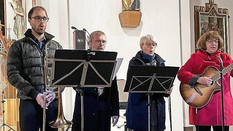 Das Gesangsquartett (von links) Thomas Hümpfner, Ralf Werner, Karin Mauröder und Christine Huppmann.