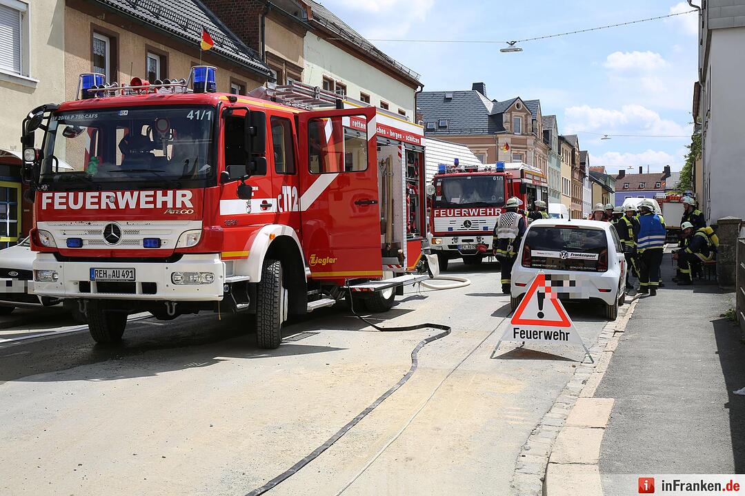 Gasaustritt in Rehau