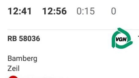 Zwischen Bamberg und Zeil fuhr kein Zug bis Montagmittag.