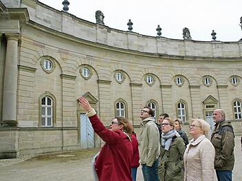 Der fürstbischöfliche Marstall von Schloss Weißenstein, in dem sich bis Ende 2013 das Schlosshotel befand, beherbergte schon nach dem Zweiten Weltkrieg Flüchtlinge.  Foto: Archiv, Seeger
