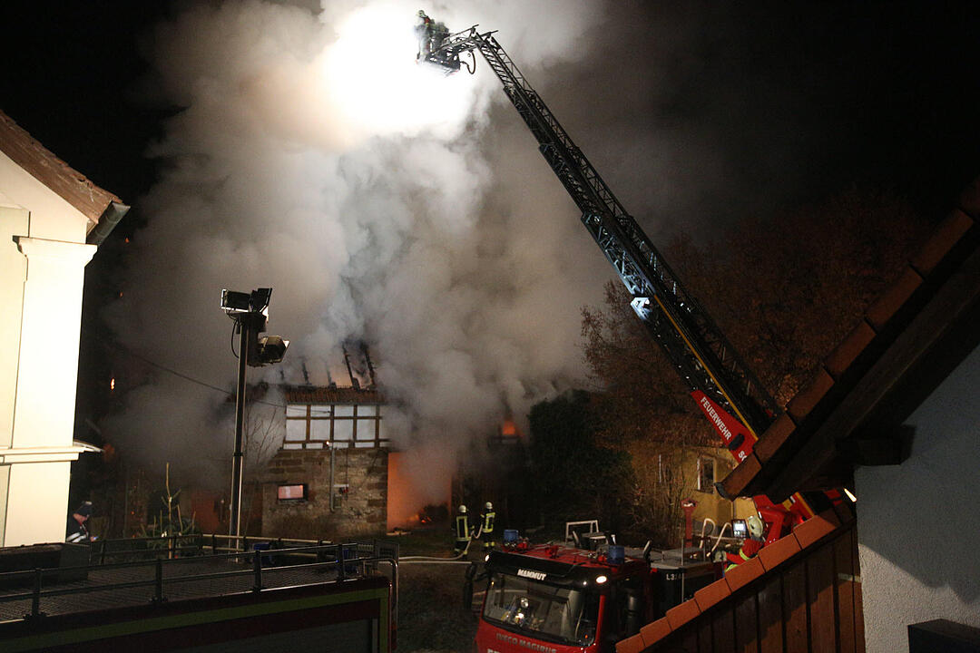 Scheunenbrand in Melkendorf