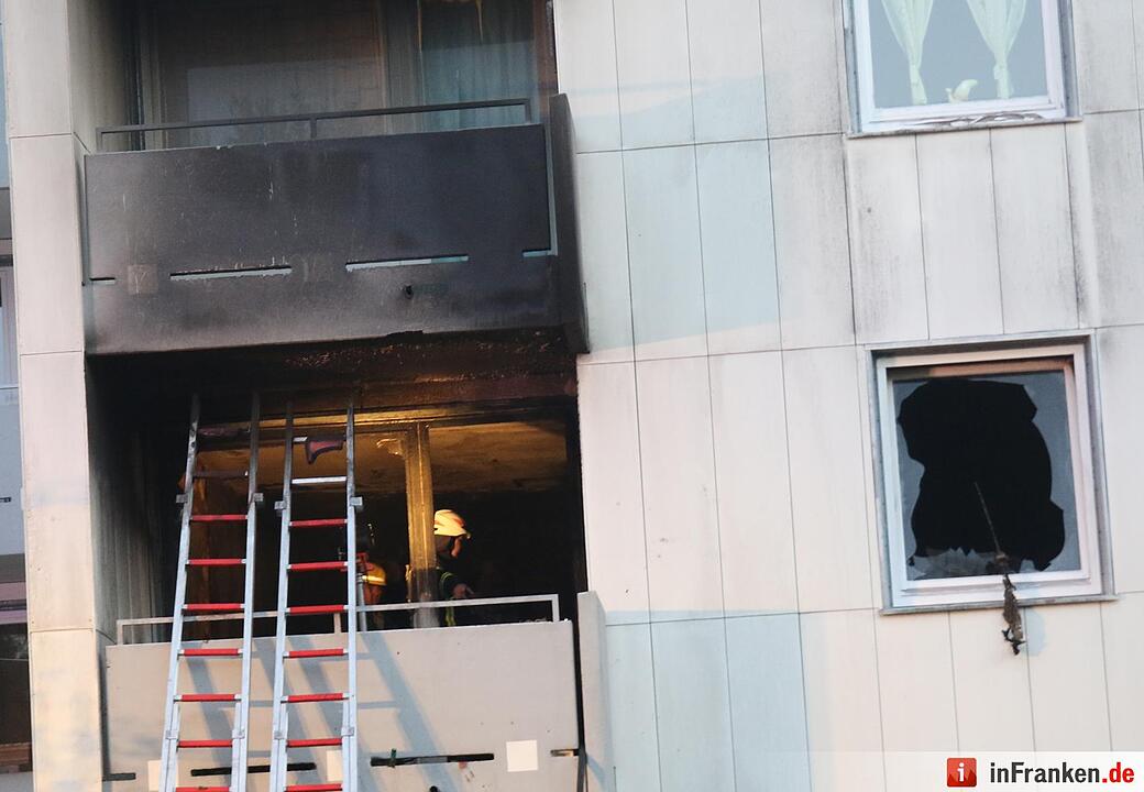 Brand in Mehrfamilienhaus in Coburg