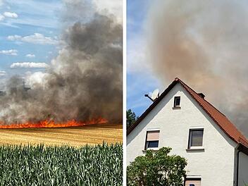 Feuerwand in Michelau: Landwirte werden bei Katastrophe zu Helden - "wahnsinniger Einsatz"