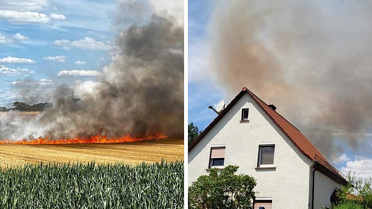Feuerwand in Michelau: Landwirte werden bei Katastrophe zu Helden - "wahnsinniger Einsatz"