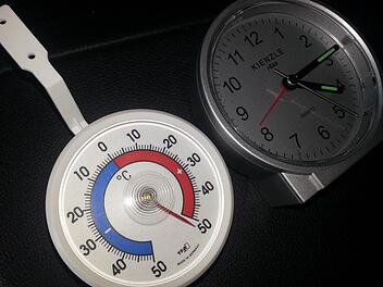 Bei über 50 Grad im Auto ...