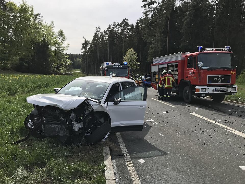 Fünf Verletzte bei Unfall im Landkreis Bayreuth