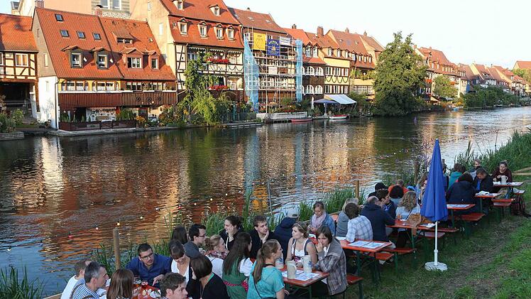 Idyllische Aussicht auf Klein Venedig auf der neu gestalteten "Regnitzterasse". Foto: Harald Rieger