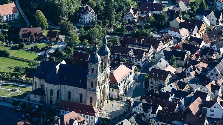 Ein seltener Blick auf die Gößweinsteiner Basilika Foto: Matthias Hoch