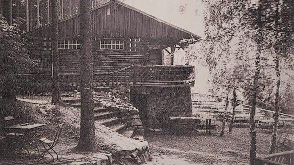 Die noch junge Arnoldh&uuml;tte und ihr Umfeld zeigt diese historische Aufnahme.Repro: Dieter Seyfarth