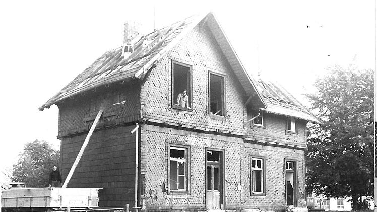 1980 wurde der Bahnhof in Meeder abgerissen.Foto: CT-Archiv