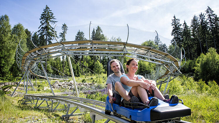 Alpine coaster am Panoramaweg Bischofsgrün