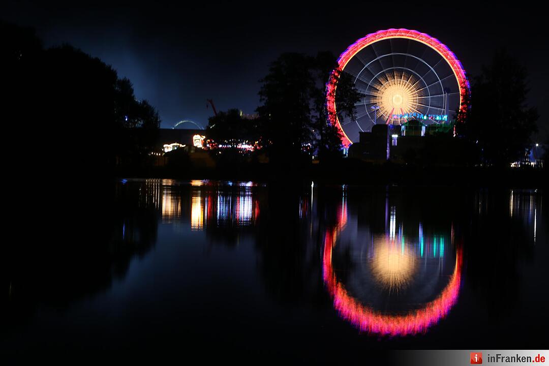 Abschlussfeuerwerk am Volksfest in Nürnberg